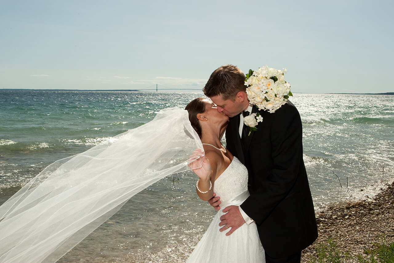 A Mackinac Island Beach Wedding